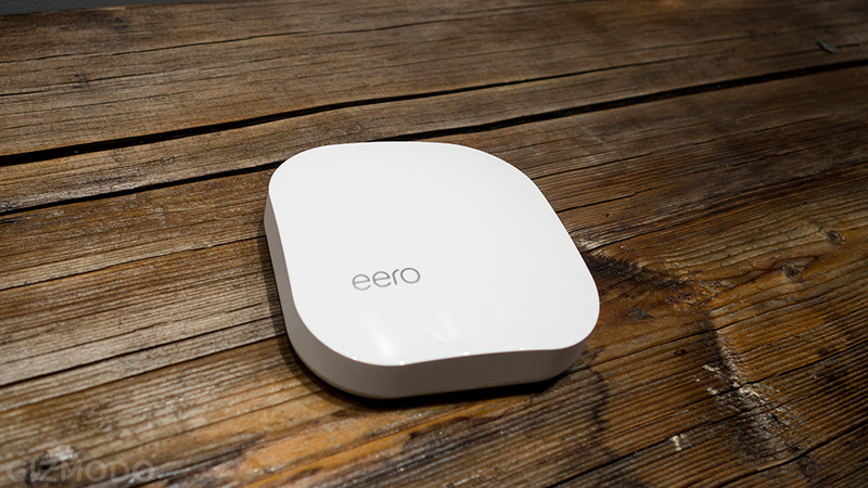 Each Eero is roughly the size of a large, squished hamburger.